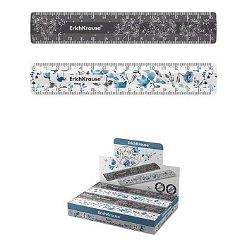 Линейка 15см EK "Frozen Beauty" 55893 пластик.,асс.2в. 233356