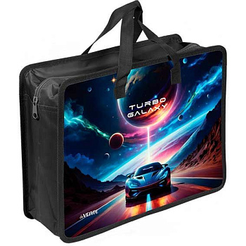 Папка пластик,с ручками А4 deVENTE "Turbo Galaxy" 8054630 с расш.10см,пластик,500мкм,3D