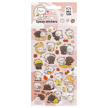 Наклейки гелевые MESHU "Cute kittens" (10*23см) MS_57673