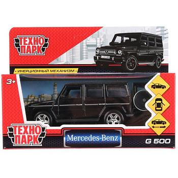 Машина Технопарк металл. Mercedes-Benz G-Class чёрный (12см) откр.дв,инерц,в/к G