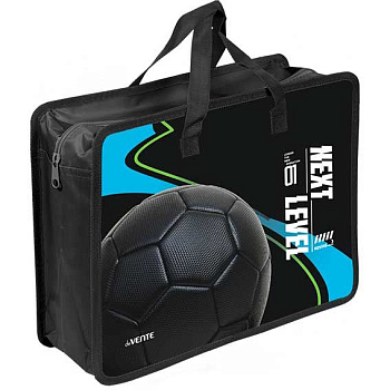 Папка пластик,с ручками А4 deVENTE "Next Level Football" 8057611 с расш.10см,400мкм,молния