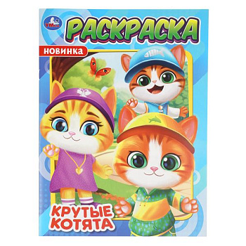 Раскраска А4 Крутые котята 978-5-506-11443-7