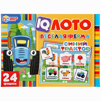 Лото-IQ Синий трактор Веселая ферма 308421