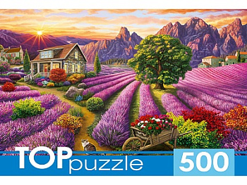 Пазлы (500эл) Романтичный пейзаж прованса П500-0738