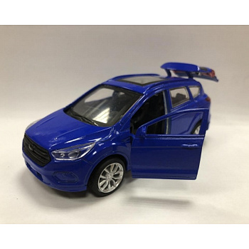 Машина Технопарк металл. Ford Kuga синий (12см) откр.дв,инерц,в/к KUGA-BU