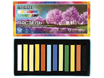 Пастель худ. 12цв. deVENTE 8172804 сухая,мягкая,к/к с коррексом