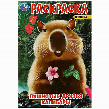 Раскраска А5 Пушистые друзья капибары 978-5-506-09547-7