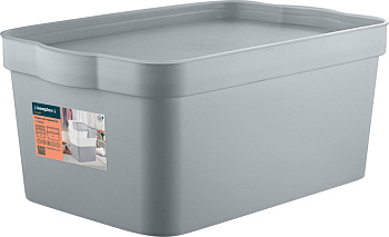 Ящик для хранения 7,5л Keeplex Trendy (32х21,1х14,1см) серый топаз KL350311025 (П-Ц) 