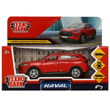 Машина Технопарк металл HAVAL "haval f7", длина (12см) дв, багаж, инер, красн, в/к F7-12-RD