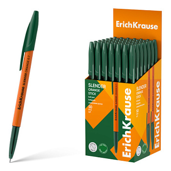 Ручка шар. EK Slender Stick Orange 63092 зелёная,0,7мм,Super Glide Technology