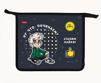 Папка д/тетрадей А5 ХАТ "Влад А4" 01032 1отд.,пласт.,на молн.