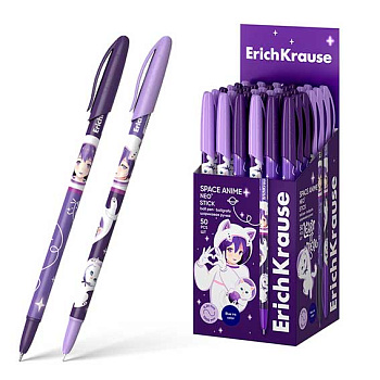 Ручка масл. шар. EK Neo Stick Space Anime  61014 синяя,0,7мм,Super Glide Technol