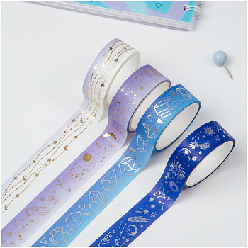Набор клейких декоративных лент MESHU "Galaxy", 4шт MS_36905