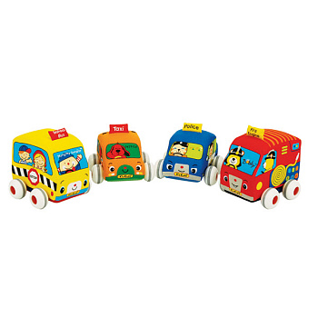 K's Kids Машинки мягкие инерц (4шт) KA459