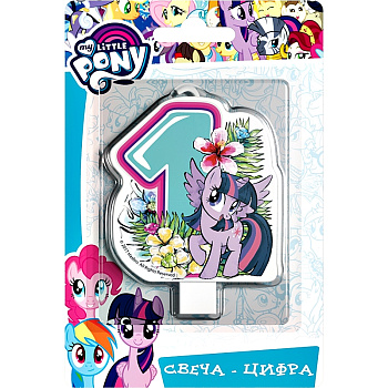 Свеча цифра №1 (8см) My Little Pony 33017