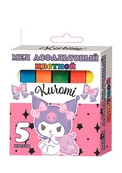 Мел д/асфальта  Jumbo  5цв. CENTRUM "Kuromi" 72024 к/к,е/подвес