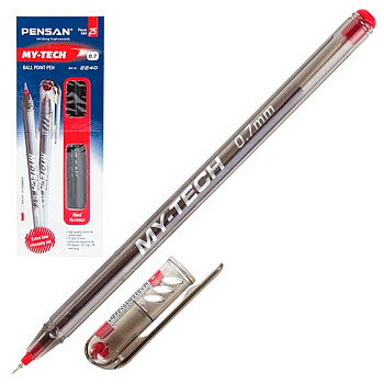 Ручка шар. PENSAN "My-Tech" 2240к 1599458 красная,0,7мм
